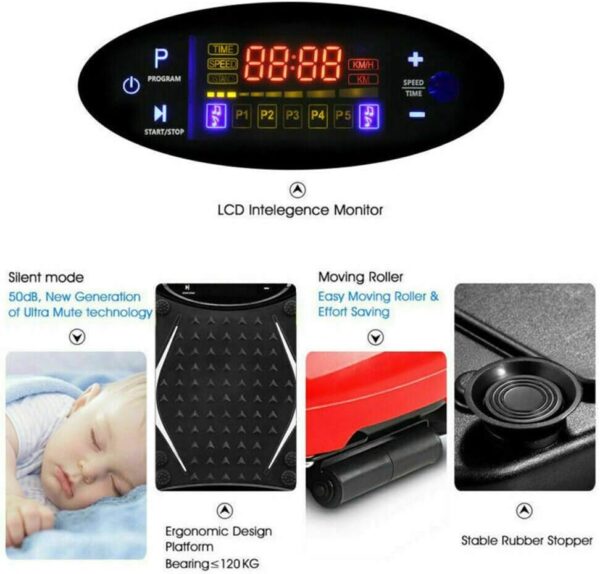 WSHA Máquina de Ejercicios de Placa de vibración de Fitness, Plataforma de vibración de Cuerpo Entera, Niveles de 180 velocidades, Peso máximo de Peso 330 Libras - Image 5