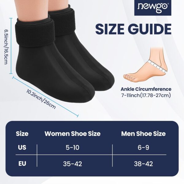 NEWGO Calcetines de enfriamiento para tobillos, para lesiones, reutilizables, para terapia de frío y calor, para lesiones en los pies, hinchazón de tobillo, esguinces, 2 unidades - Image 6