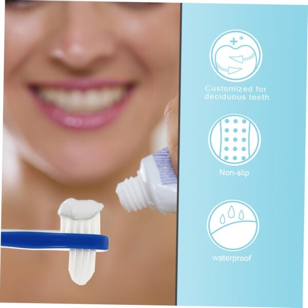 Healeved 2 Piezas cepillo de postizos Limpieza postiza Cuidado prótesis blanqueamientos cepillo de oral cepillos limpiadores de dentaduras postizas - Image 9