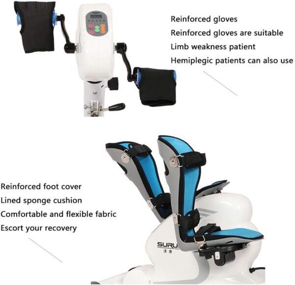 LOPZUQLY Bicicleta estática reclinable con Resistencia, máquina de rehabilitación eléctrica, Bicicleta de Pedales para Interiores, Equipo de Fitness para Personas Mayores y Ancianos - Image 6