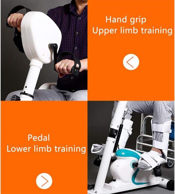 FAcoLL Bicicleta estática con Pedales, máquina vendedora de Brazos y piernas, ejercitador de Pedales para Bicicletas, Ciclismo eléctrico, Equipo de Entrenamiento de rehabilitación física - Image 6