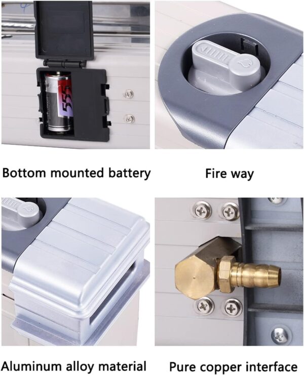HYQNG Calentador de Gas Natural, calefacción de Cobertura Total de 360°, Calentador portátil con protección contra descargas, Adecuado para Espacios de 30-80 m^2, Regulación de Temperatura - Image 4