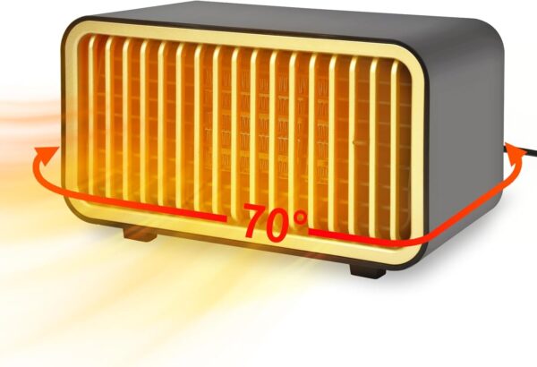 Calefactor, Calefactor Bajo Consumo, 1000W Estufa Electrica Portatil Mini Calefactores Con 2 Modos, Protección Contra Sobrecalentamiento Y Vuelco, Para El Hogar Habitación Dormitorio Oficina - Image 8