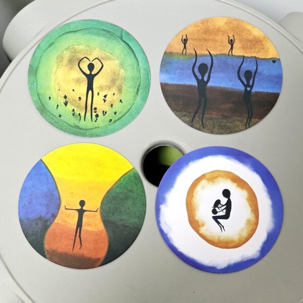 tarjetas psicologia positiva cartas asociativas de entrenamiento coaching emocional juego de mesa fiestas 88 cartas redondas conoce tu interior COPE mejora habilidades de precognicion y social - Image 5