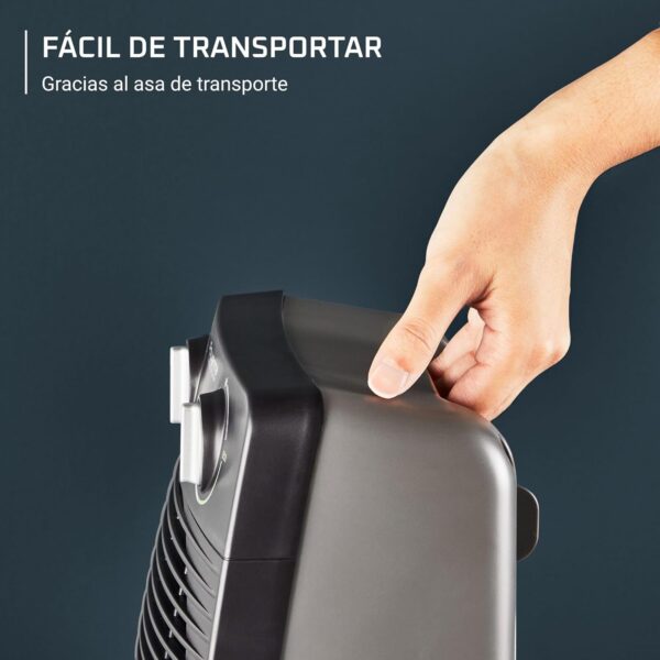 Rowenta Compact Power SO2210 - Calefactor Compacto con motor dual de 1000 W y 2000 W, función Silence, 2 velocidades y múltiples funciones, termostato anti-heladas, función frío, Color Negro - Image 5