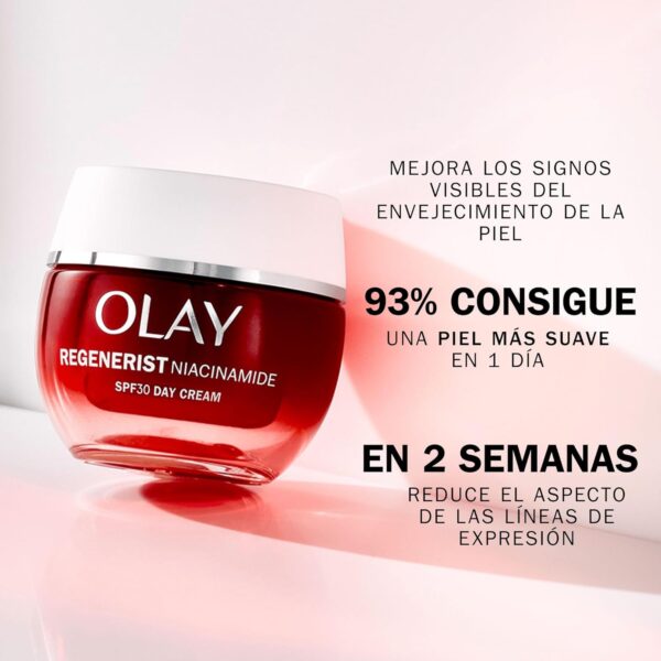 Olay Niacinamida + SPF30 Crema Hidratante De Día 50ML y Súper Sérum 5 Beneficios en 1, 14ML. Pack de 2 Unidades. Piel Más Firme Y Hidratada - Image 11