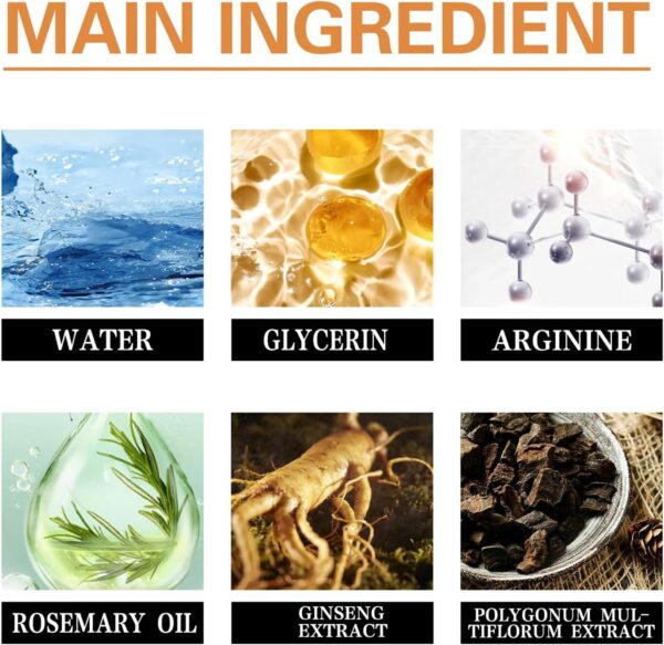 Ampollas Fortalecedoras Para El Cabello, Suero Para El Crecimiento Del Cabello, Ampollas De Tratamiento Acondicionador Profundo, Suero Para Un Cabello Más Grueso, Largo, Voluminoso Y Saludable - Image 3