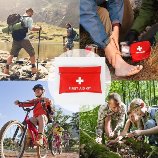 BOBOZHONG Bolsa Primeros Auxilios Portátil,6 PCS Botiquin de Primeros Auxilios Mini Bolsa Médica Botiquin Pequeño para Coche Casa Lugar Trabajo Mochila y Acampar Senderismo Viaje - Image 7