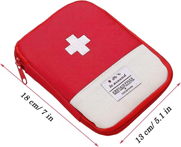 2 Piezas Mini Kit Bolsa Primeros Auxilios, Bolsa Médica Vacio, para Exteriores, Viajes, Camping ( Los Medicamentos no Están Incluidos) - Image 6