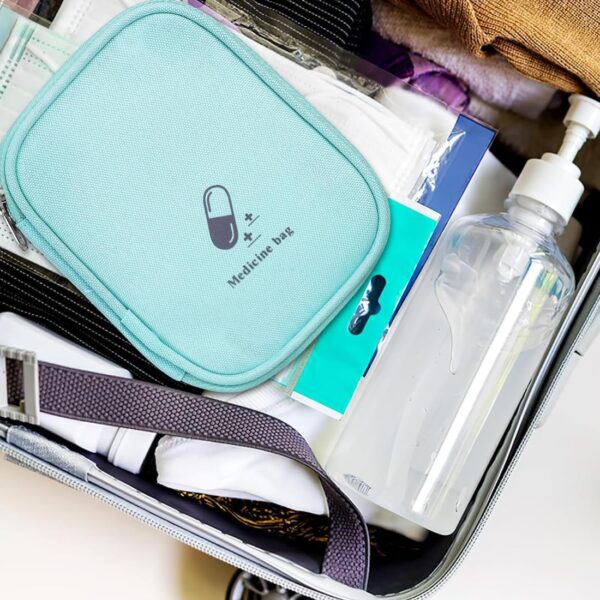 IBXWMNG 1 pz Bolsa de Almacenamiento Médico Multifuncional portátil Impermeable para Primeros Auxilios,Mini Botiquín de Medicina,Bolsa Médica Vacía- Para el hogar, Viajes y Oficina - Image 6