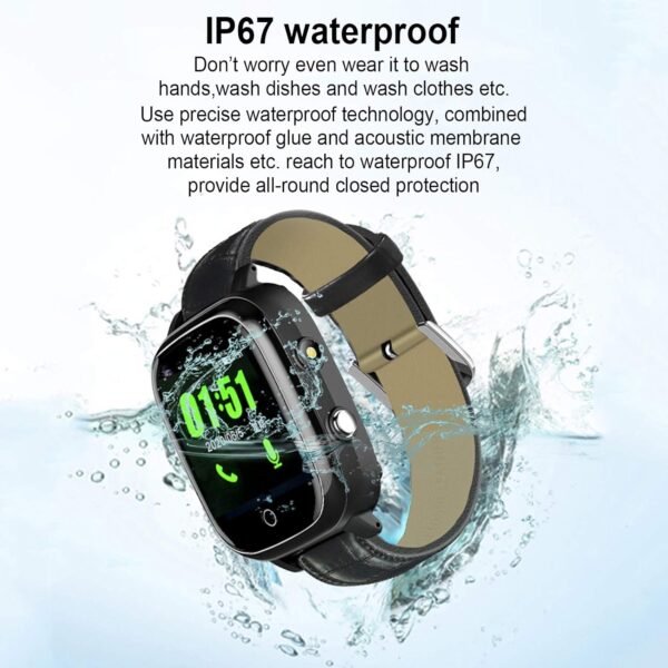 Reloj Inteligente con GPS 4G para niños Mayores, Monitor de presión ​Arterial de frecuencia cardíaca IP67 Impermeable rastreador SOS GPS Alzheimer Anti-perdida Relojes Regalo para papá mamá - Image 7