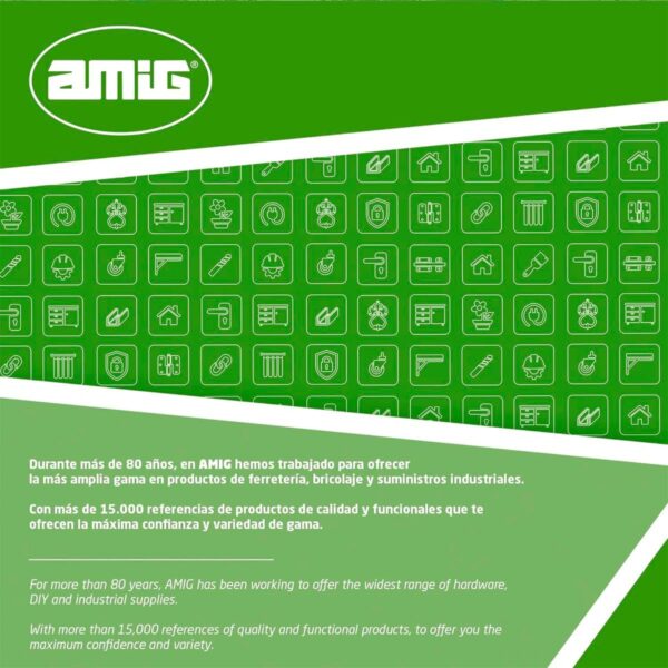 Amig - Gancho Colgador de Pared | Soporte para Bicicletas y Herramientas | Acero Zincado | Recubrimiento de Goma Antideslizante | Fácil Instalación | Peso recomendado: 35 kg - Image 7