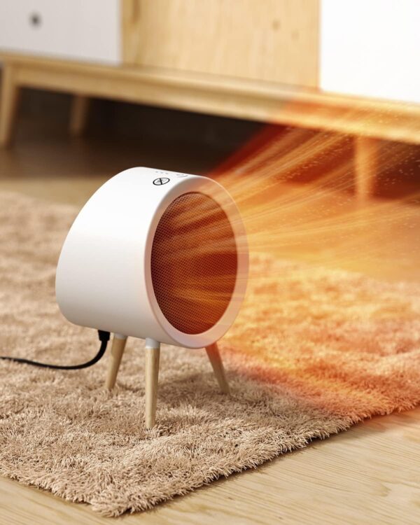 GAIATOP Calentador de Espacio, Calentadores Eléctricos de bajo Consumo de Energía para el Espacio, Seguridad Automática, Apagado/oficina, Recámara, Silencioso (Listado por ETL)… - Image 8