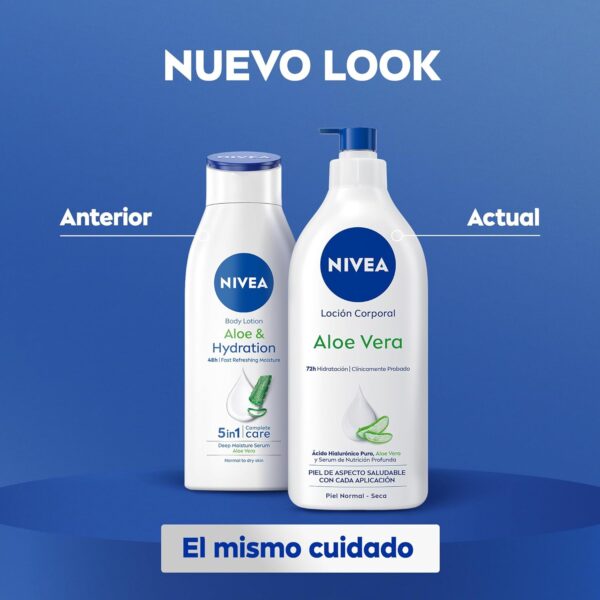 NIVEA Loción Corporal Aloe Vera (1 x 625 ml), body loción refrescante para 72 h de hidratación profunda, loción hidratante con aloe vera, ácido hialurónico y sérum nutritivo - Image 7