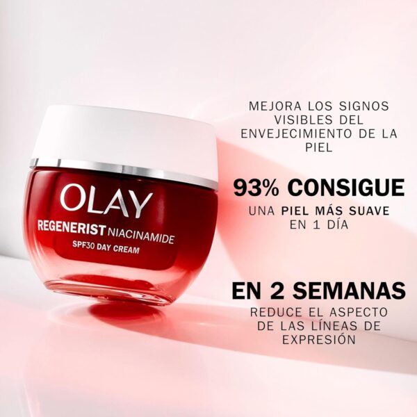 Olay Niacinamida + SPF30 Crema Hidratante De Día 50ML y Súper Sérum 5 Beneficios en 1, 14ML. Pack de 2 Unidades. Piel Más Firme Y Hidratada - Image 2