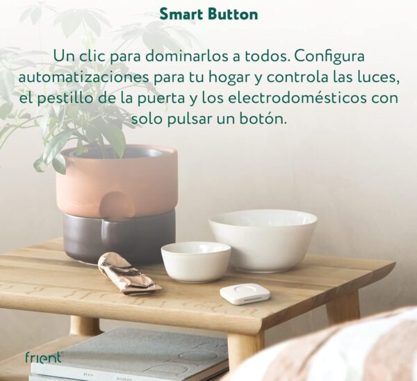 frient Botón Inteligente | Smart Button | Controlador de escenas | Encendido y Apagado Sencillo de electrodomésticos | Impermeable | Zigbee | Funciona con SmartThings, Home Assistant y Homey - Image 4