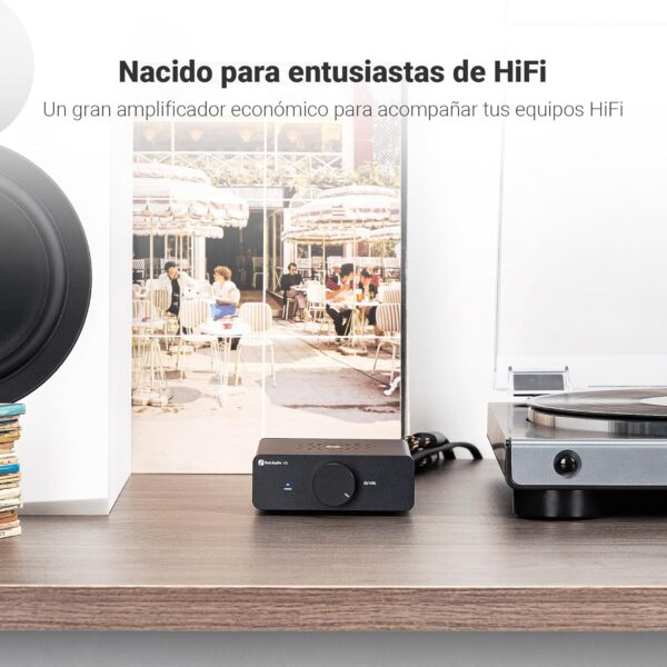 Fosi Audio V3 Amplificador estéreo Home Audio 300 Watts x2 Power TPA3255 Class D Mini 2 Channel Amp para estantería pasiva Altavoces de torre Desktop Home Theater con fuente de alimentación de 32V - Image 5