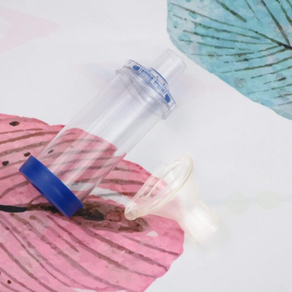 Free-Space Cámara de Aerosol para inhalador con indicador de respiración - Máscara de Silicona de Forma Redonda, Espaciador de asma para Gatos - Incluye 2 máscaras para un Mejor Ajuste - Image 7