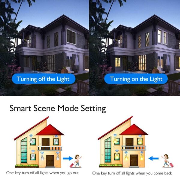 eMylo Smart WiFi Switch Mini Interruptor de luz de relé inalámbrico 220V Control remoto Temporizadores de automatización del hogar Compatible con Alexa Echo Google Home IFTTT Para IOS Android 4 pack - Image 8