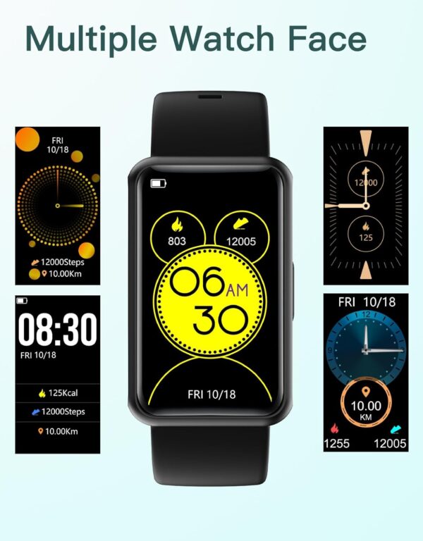 HUAKUA Smartwatch Sin Bluetooth,Sin Aplicación,Pulsera de Actividad 1.47 Pulgadas con Contador de calorías,Monitor de sueño,Despertador,Cronómetro,Impermeable IP68, Temporizador para Caminar - Image 8