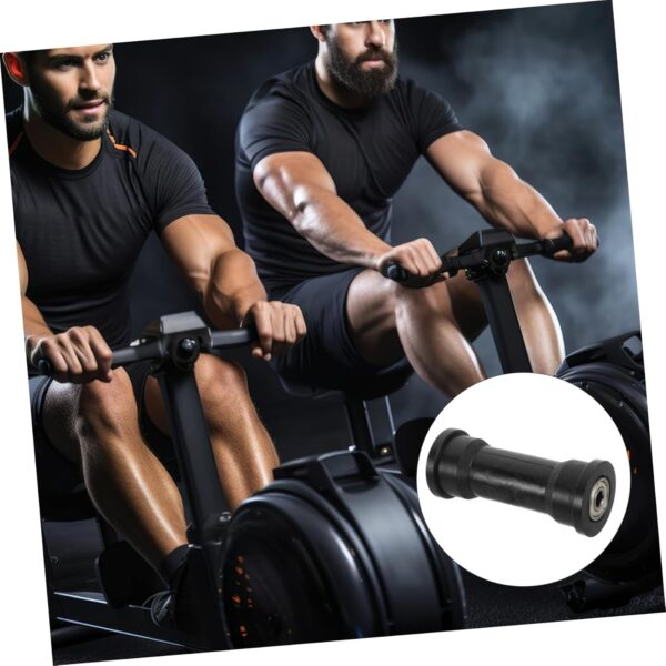 Happyyami polea de Remo Fitness Maquina de Remo Rueda de rodamiento para Equipos de Fitness rodamientos para máquinas de Fitness Piezas de la máquina de Remo el plastico Black - Image 7