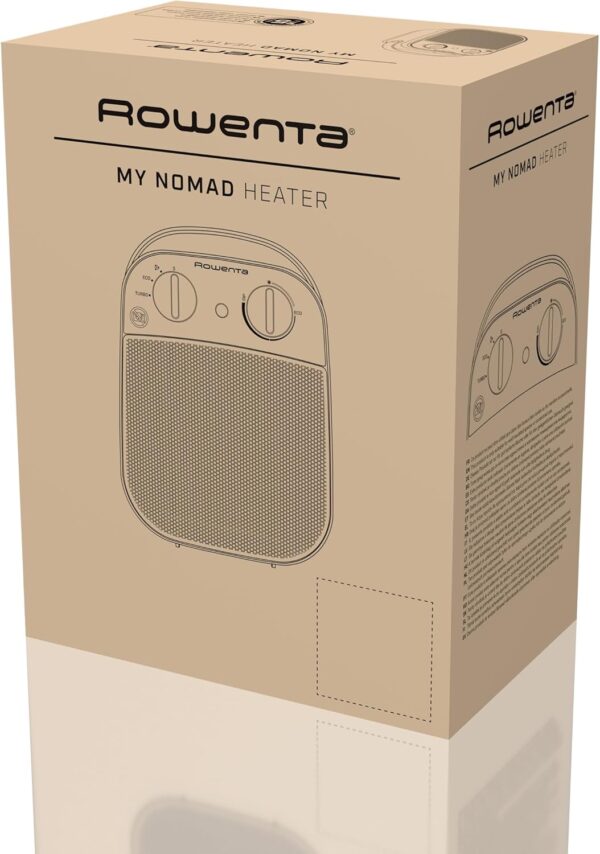 Rowenta My Nomad, Calefactor potente, Modo turbo 1800W, Modo Eco 900W, Diseño compacto, Silencioso, Fácil de transportar, SO8231F0 - Image 7