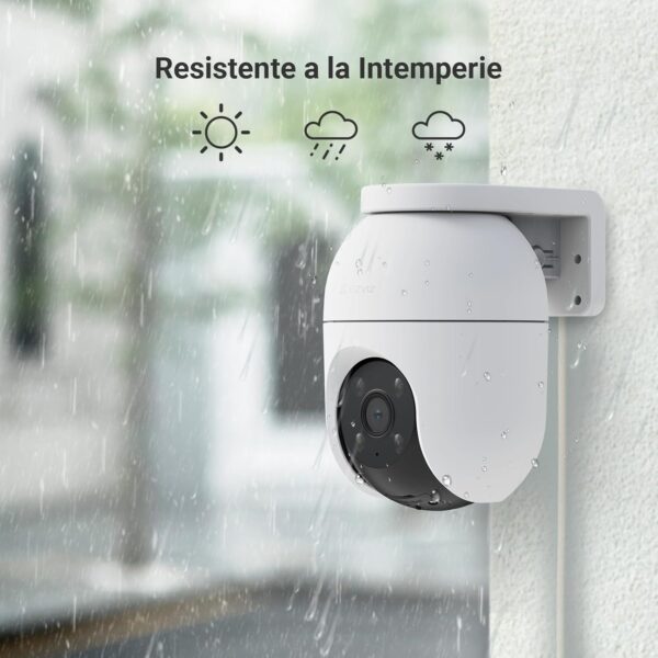 EZVIZ Cámara Vigilancia WiFi Exterior 360°,1080P Cámara IP de Seguridad,Visión Nocturna a Color,Detección IA de Personas,Seguimiento Zoom Auto,Audio Bidireccional,Sirena, Alexa/Google,C8c 2MP - Image 8