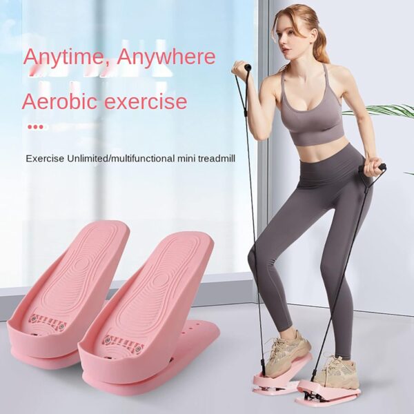 wiedao Mini Steppers para Ejercicio, Stepper de Ejercicio con cordón, Mini máquina de Entrenamiento para el hogar Simple, máquinas Step Fitness para Lograr un Entrenamiento de Cuerpo Completo - Image 3