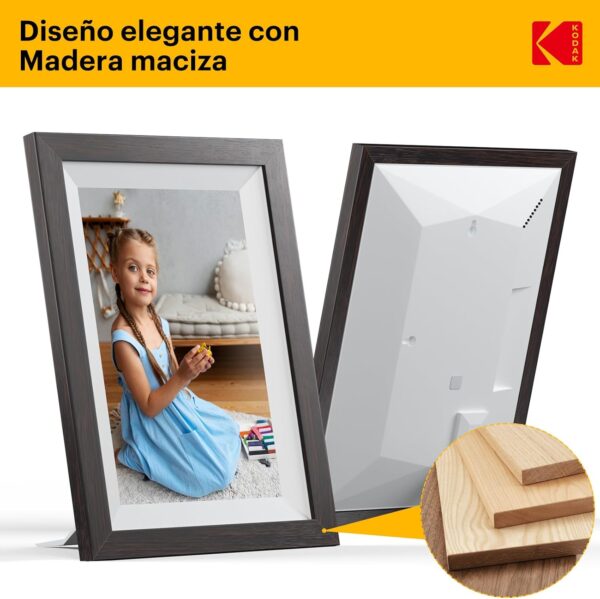 KODAK Marco de Fotos Digital WiFi 10.1 Pulgadas, Memoria Incorporada 32GB, Pantalla Táctil para HD 1280x800 IPS, Soporte Multilingüe, Rotación Automática, Compartir Instantáneamente Fotos y Videos - Image 6