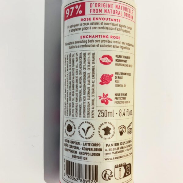 Cesta de los Sentidos - Crema Corporal Hidratante - ROSA - para un Cuerpo Natural - Cuidado Corporal - Aceite de Oliva y Manteca de Karité - 97% Ingredientes Naturales - 250ml - Image 8