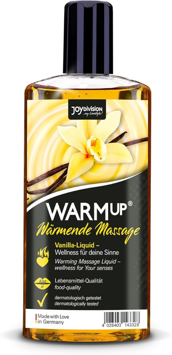 JOYDIVISION WARMup aceite de masaje vainilla 150 ml I Líquido de masaje corporal efecto de calor I Aceite de masaje con olor y sabor a vainilla I Aceite de masaje para parejas I Massage Oil - Image 6