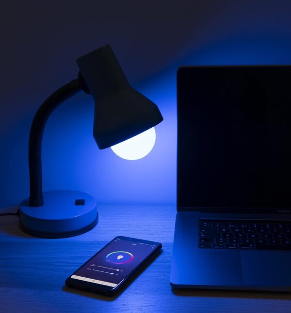 Garza Smart - Pack 2 Bombilla LED Inteligente Wifi Globo G95, 11W (equivale a 75W de incandescencia), E27, RGB + CCT, Intensidad regulable, Programable, Control voz y app, Alexa/Google, WiFi 2.4GHz - Image 6