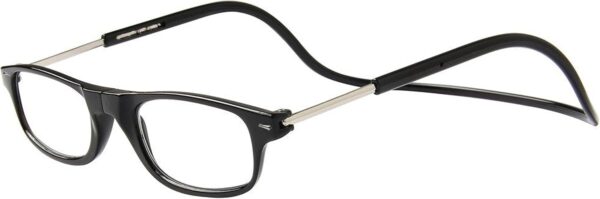 TBOC Gafas de Lectura Presbicia Vista Cansada – [Pack 4 Unidades] Montura Negra Graduadas +2.50 Dioptrías Hombre Mujer Regulables Plegables Imantadas Lentes Aumento Leer Ver Cerca Cuello Imán - Image 2