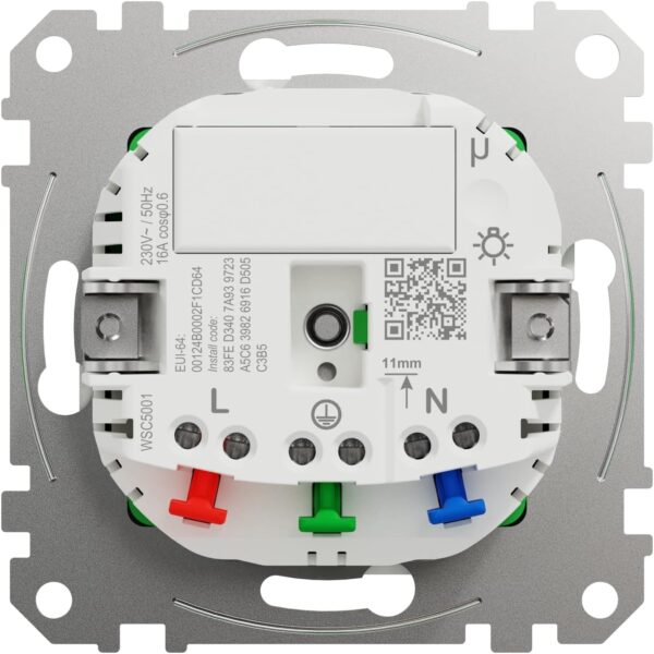 Schneider Electric Wiser Connected Schuko Socket 16A TPB Active White System M, enchufe inteligente, compatible con Amazon Alexa y Google Home, enchufe WiFi Smart Home - Image 4