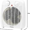 Bestron Calefactor, Termoventilador con 2 niveles de potencia, incl. protección antivuelco y contra sobrecalentamiento, para habitaciones de hasta 20 m², 2000 vatios, color: blanco - Image 4