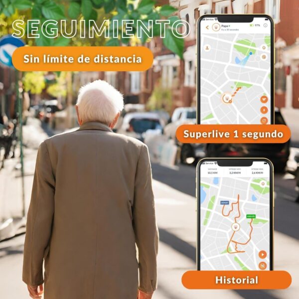Weenect - GPS para Personas Mayores | Sin límite de Distancia | 7 días de autonomía | Botón de Alerta | Teléfono de urgencia | 2G | Funciona con suscripción - Image 3