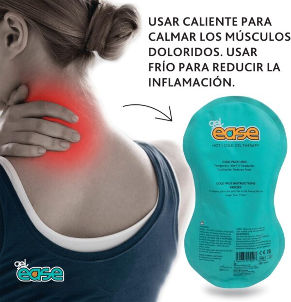 Reliance Medical Bolsas de Gel Ease, Bolsas Térmico Frío y Caliente para Alivio del Dolor Muscular y Articular, Reduce Hinchazón e Inflamación, Aplicación Flexible, 2 bolsas de gel - Image 4
