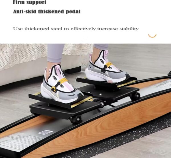 Máquina de esquí para fitness en el hogar, máquina de ejercicios de esquí, simulador de entrenamiento de esquí en interiores, máquina de ejercicios cardiovasculares multifunción, para entrenamiento - Image 5