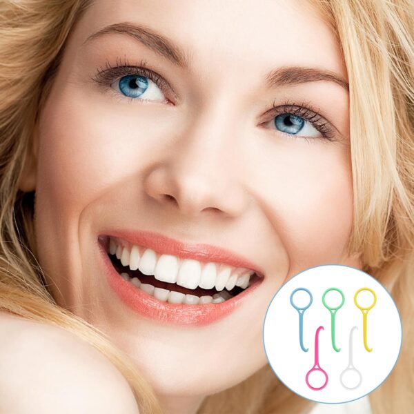 VEGCOO 50 Piezas Herramienta Extracción Alineadores, Herramienta de Eliminación Invisalign, Ganchos para Remover Alineadores de Ortodoncia, para el Cuidado Bucal Dental - Image 4