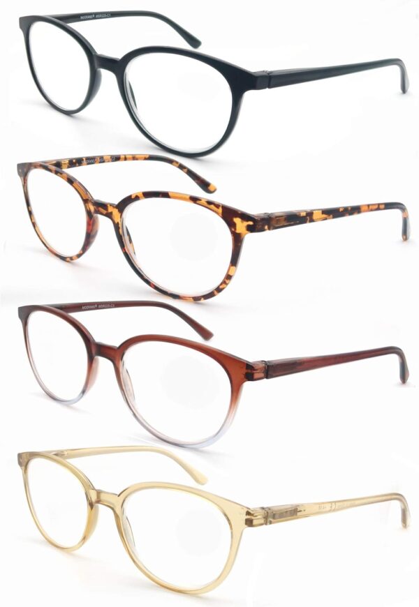 Un Pack de 4 Gafas de Lectura 1.5 /Gafas para Presbicia para Hombres y Mujeres,Buena Vision Ligeras Comodas,Vista de Cerca/Vista Cansada - Image 2