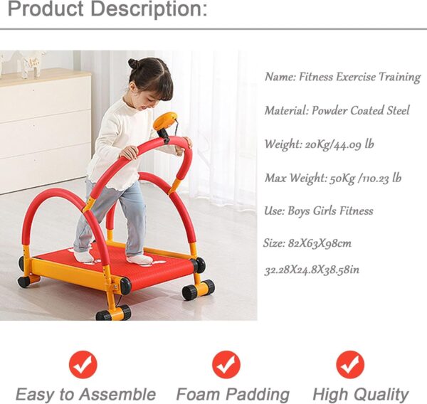 DONGSHUAI Equipo De Ejercicio Físico para Niños, Cinta De Correr con Pista Ensanchada, Cinta De Correr para Correr con Pantalla LED, Cinta De Correr para Niños para Ejercicios De Principiantes - Image 6