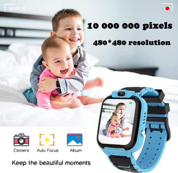 Reloj Inteligente Niño con 16 Juegos, Smartwatch Niños MP3 Música HD Cámara Vídeo Alarma Pantalla Táctil, Reloj para Niños Regalos Niños y Niñas de 3-12 Años - Image 5