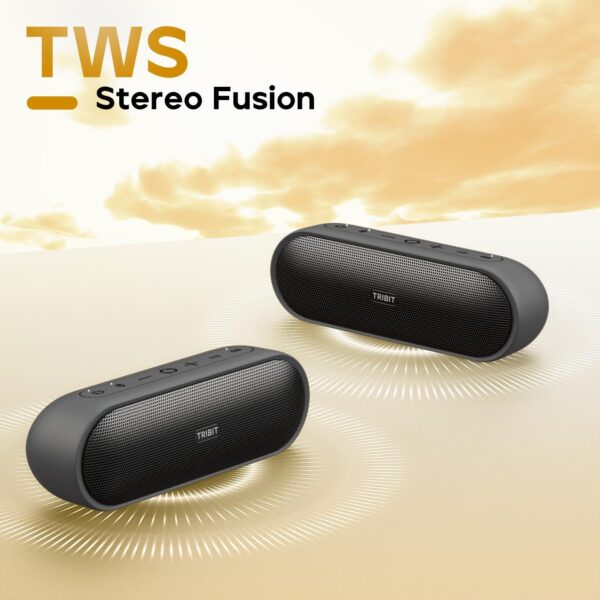 Tribit Altavoz Bluetooth Portátil XSound Plus 2, Altavoz inalámbrico de 30 W con XBass, Tiempo de reproducción de 24 Horas (con XBass Apagado), Sonido estéreo, micrófono Incorporado y Bluetooth 5.3 - Image 4