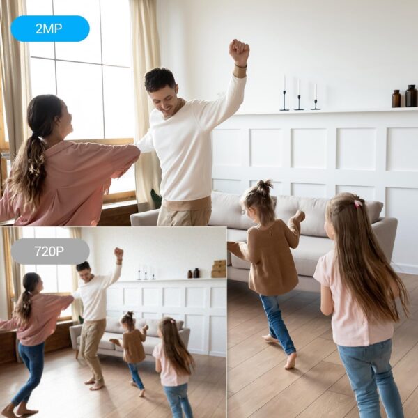 EZVIZ Camara Vigilancia WiFi Interior sin Cables, 1080P Cámara Batería 2000 mAh, Detección de Movimiento Humano PIR, Visión Nocturna Infrarroja, Audio de 2 Vias,Soporta Tarjeta SD hasta 512GB,CB2 - Image 9