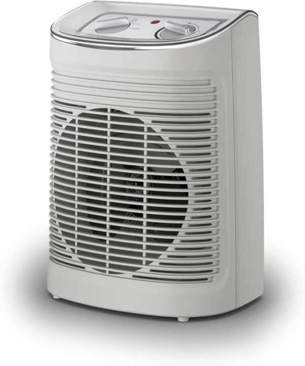 Rowenta Instant Comfort Aqua - Calefactor bajo consumo de hasta 2400W, apto para baños, función Silence 45 dBA, 2 velocidades, termostato mecánico función anti-heladas, ventilador aire frío, SO6510