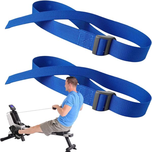 Correas para pedales elípticos,Correas para pies para máquinas de remo - 2 correas para los pies de fijación del pedal de la máquina de remo | Correas elípticas para pies para correas de pedales de má - Image 9