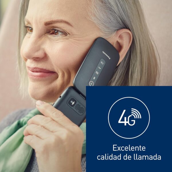 Panasonic KX-TU550EXR 4G Essentials Clamshell Teléfono Móvil para Personas Mayores, Cámara de 1.2 MP, con Pantalla Grande de 2.8", 300 Horas de Tiempo en Espera, Rojo - Image 3