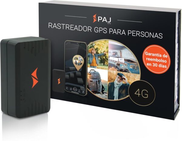 PAJ GPS People Finder 4G - Mini localizador GPS para niños y Personas Mayores - batería de hasta 5 días - rastreador pequeño con localización en Tiempo Real, Demencia, notificaciones de Alarma