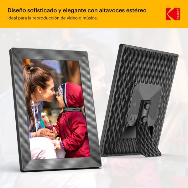 KODAK Marco de Fotos Digital WiFi 10.1 Pulgadas, Memoria Incorporada 32GB, Pantalla Táctil para HD 1280x800 IPS, Soporte Rotación Automática, Compartir Instantáneamente Fotos y Videos - Image 6