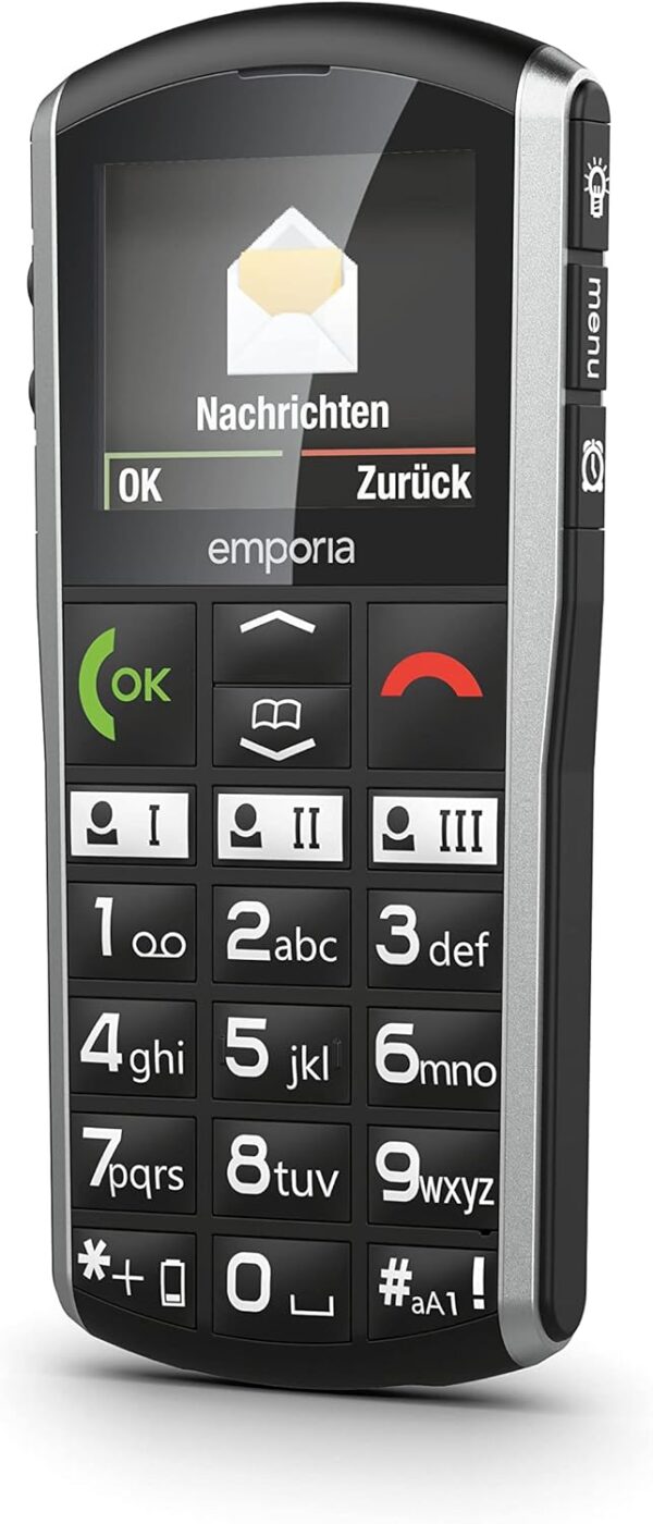 Emporia Simplicity - Teléfono móvil para Personas Mayores, sin Contrato, con botón de Emergencia, Pantalla de 2 Pulgadas, Color Negro - Image 7